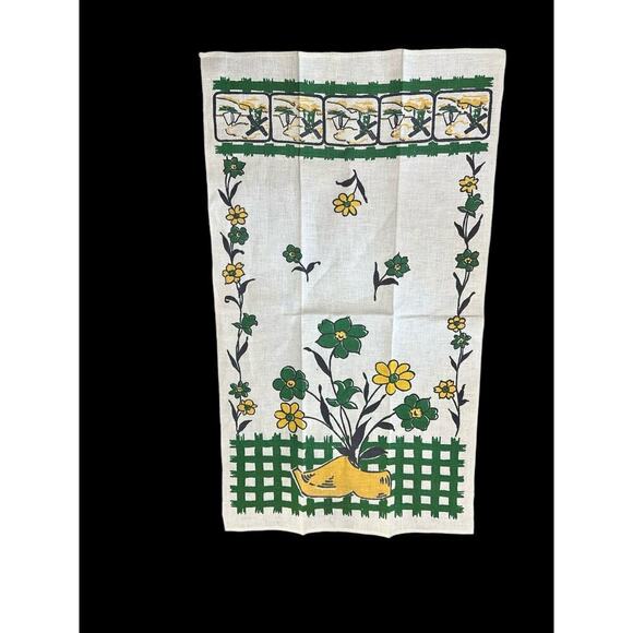 Vintage Startex Dutch themed linen/cotton tea towel - Picture 2 of 7